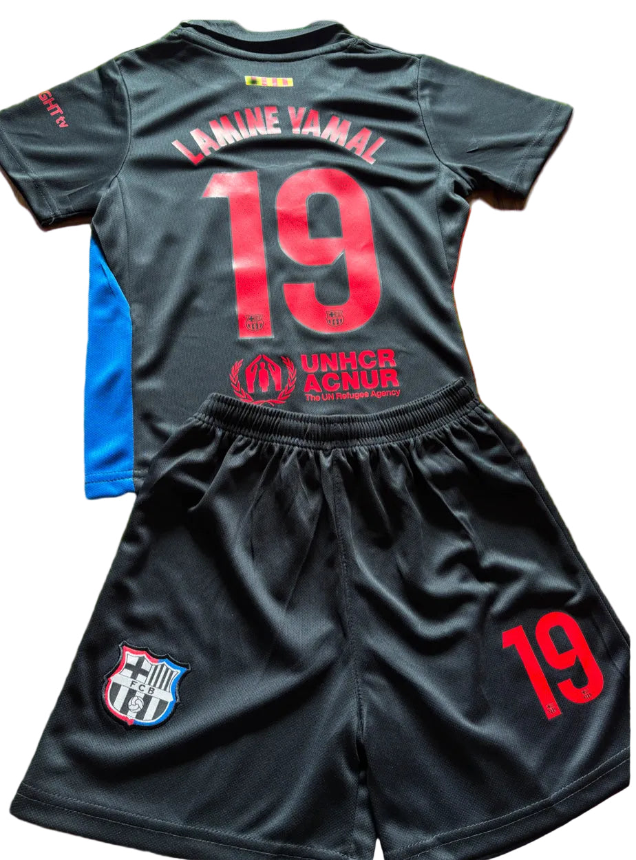 Lamine Yamal Black Barcelona Kids Jersey - Toddler/Youth