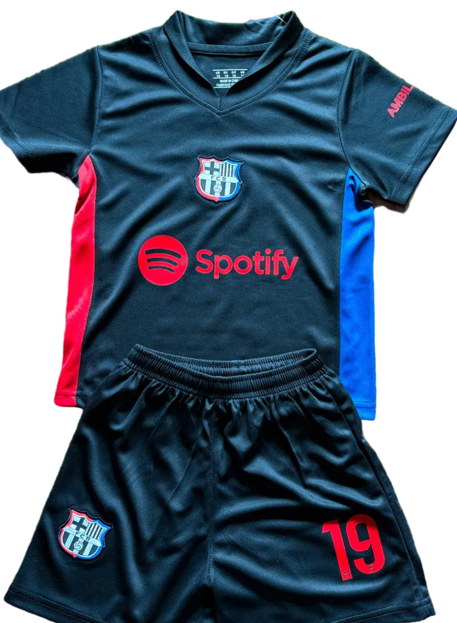 Lamine Yamal Black Barcelona Kids Jersey - Toddler/Youth