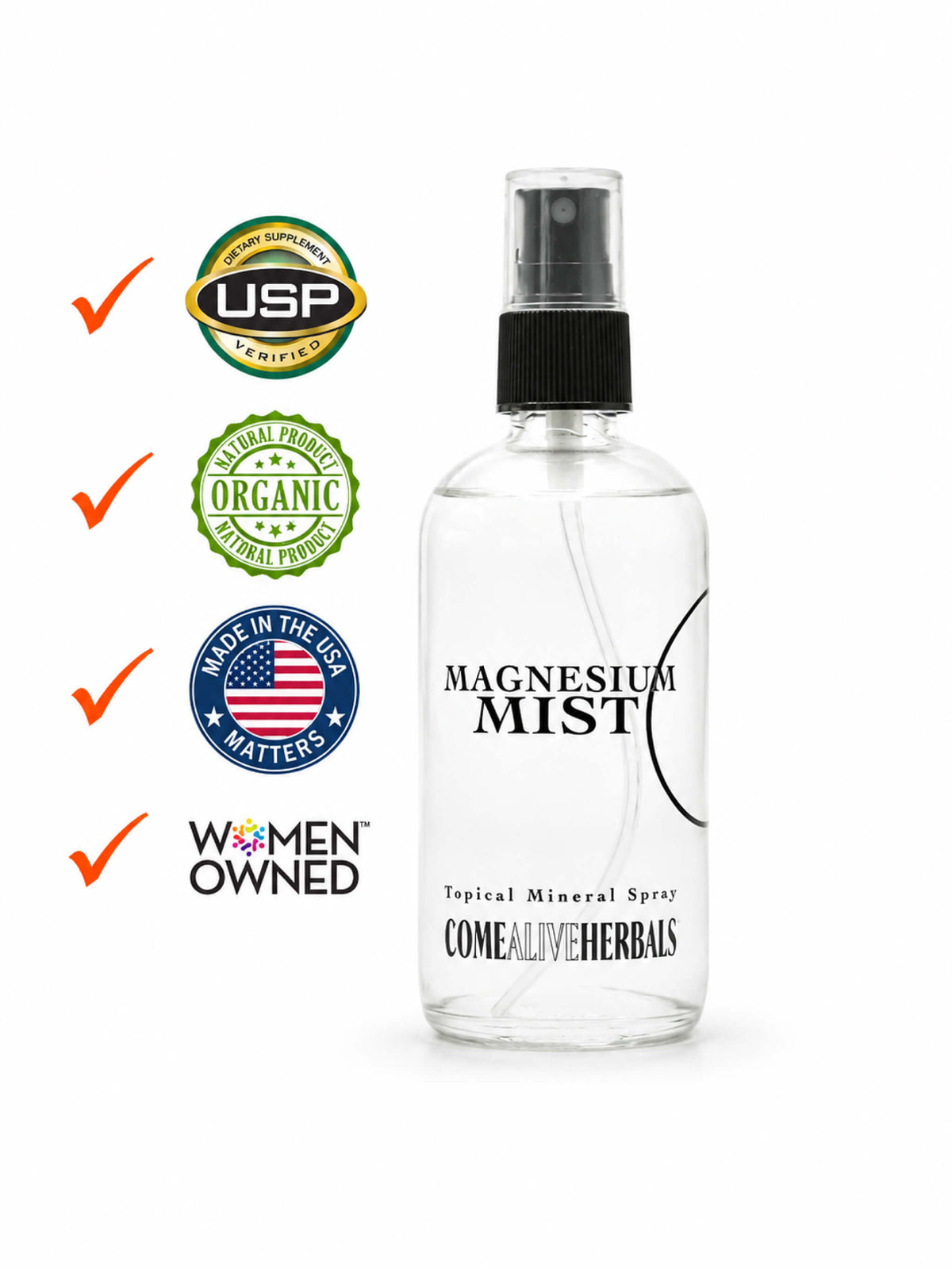 Magnesium Mist Topical Spray - Sleep, Recovery & Deodorant