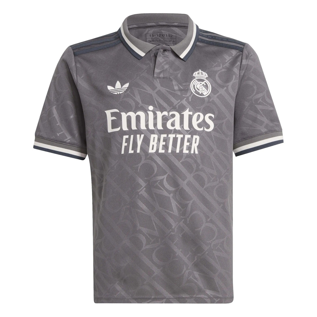 Boys Real Madrid 2425 Third Jersey | Charcoal Kit