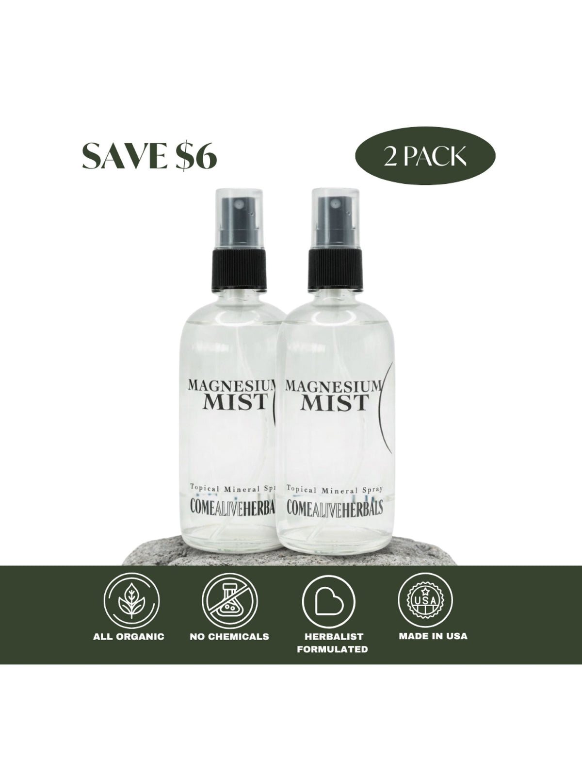 Magnesium Mist Topical Spray - Sleep, Recovery & Deodorant