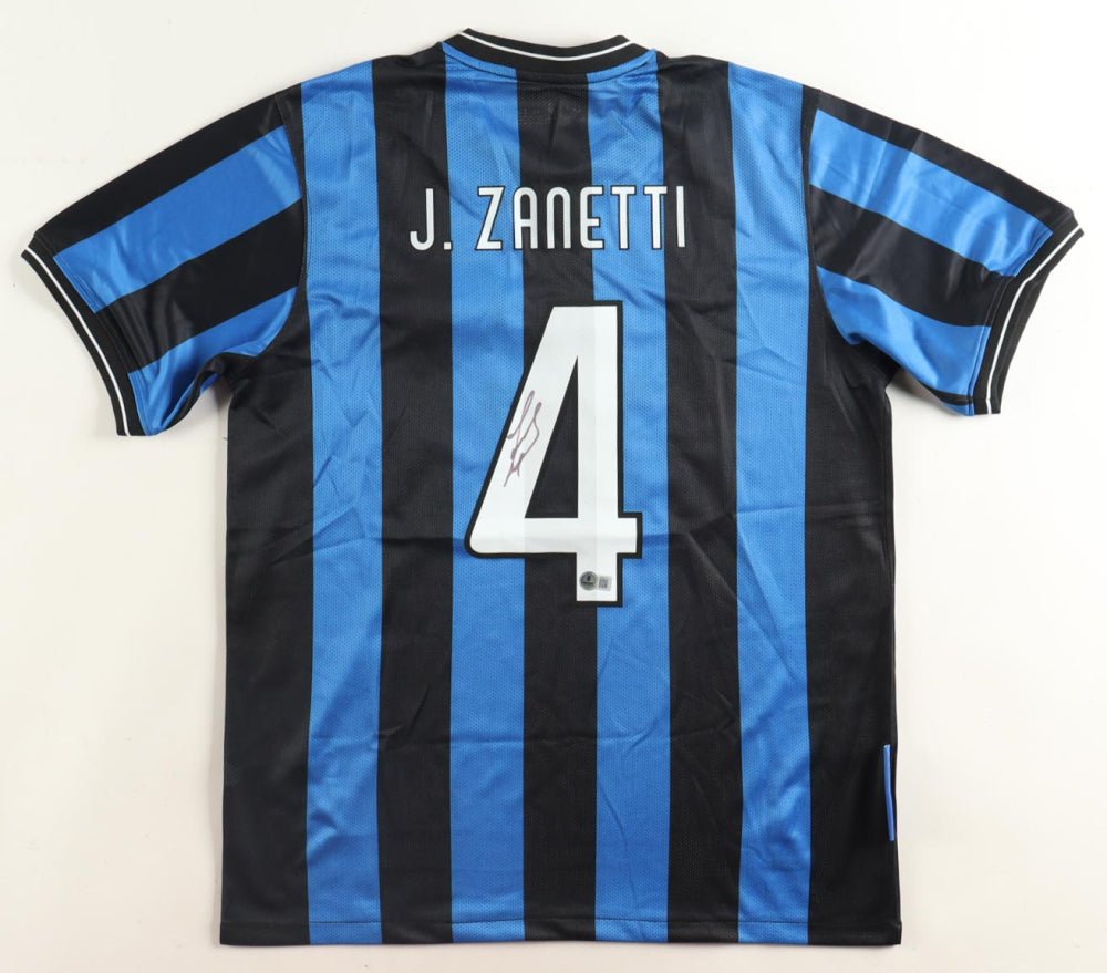 Javier Zanetti Signed Inter Milan Jersey - Beckett COA