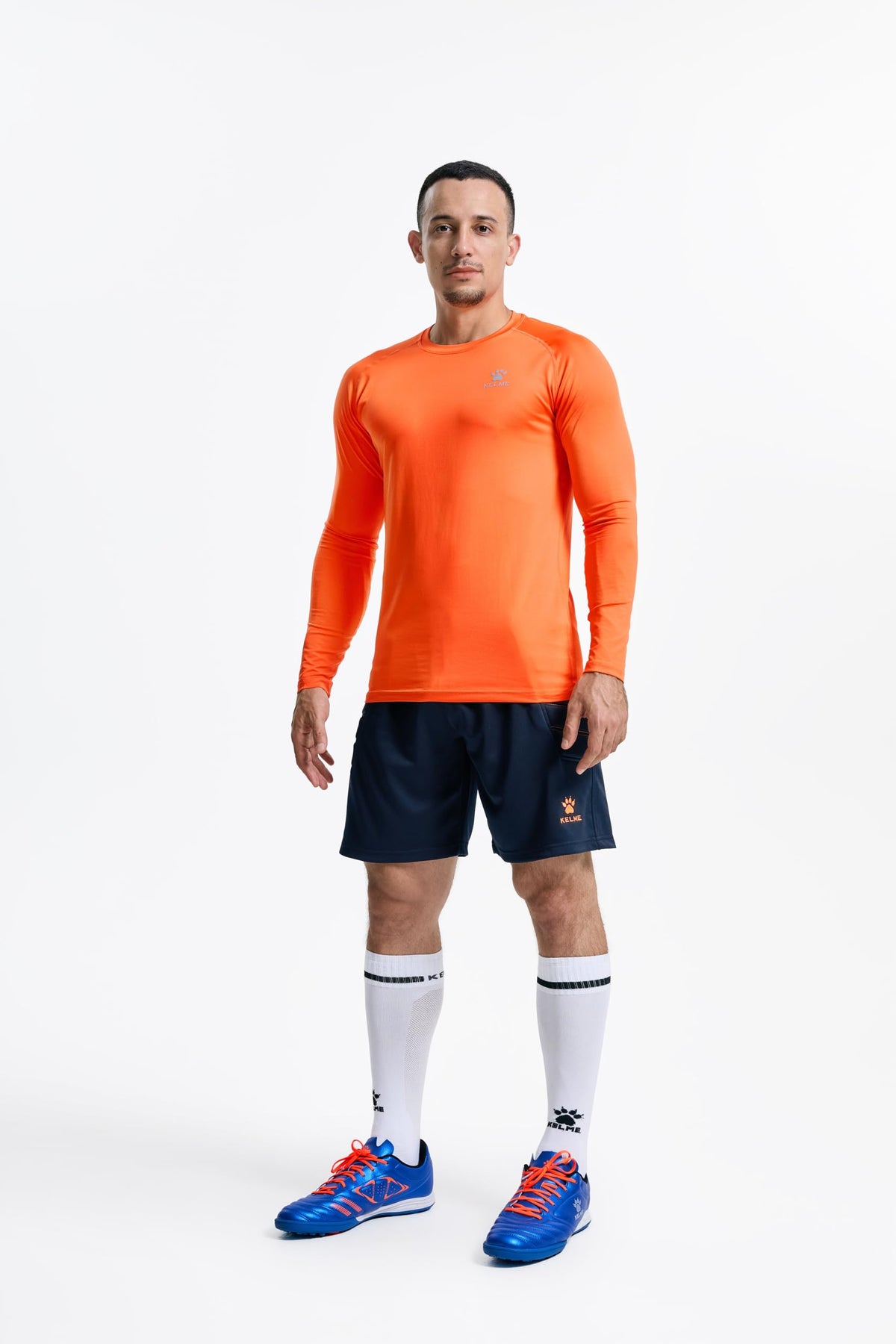 KELME Men's Soccer Goalkeeper Padded Sport Pants Knee Protection