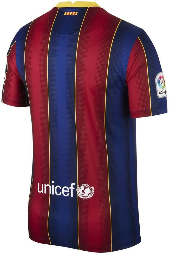 Nike mens Barcelona Home Jersey 20-21 Coat, Red Blue, Medium
