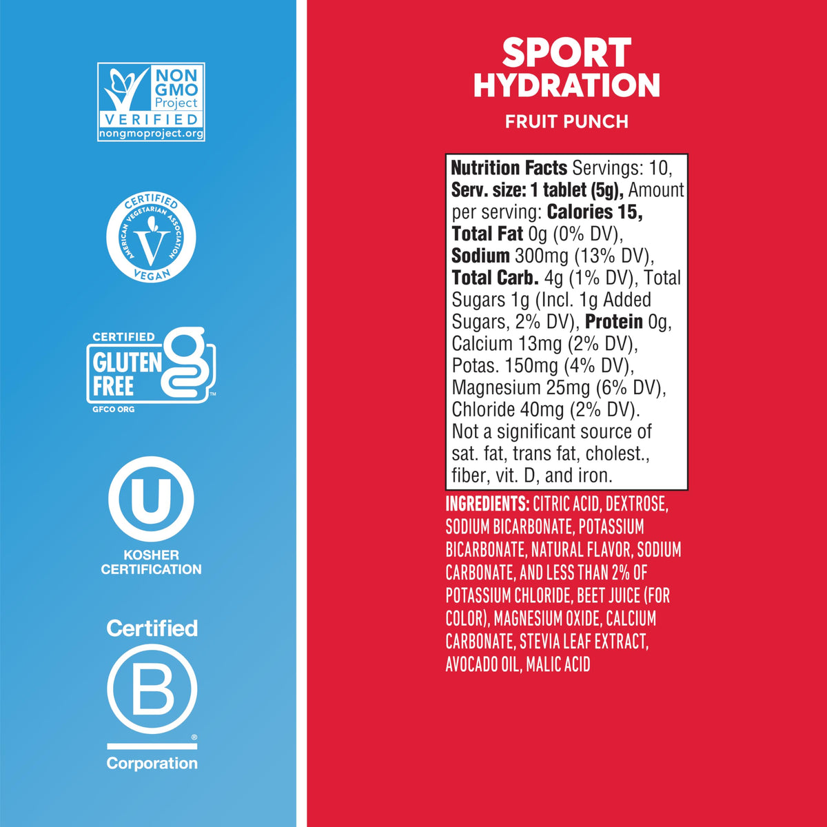 Nuun Sport Electrolyte Tablets with Magnesium, Calcium, Potassium, Chloride & Sodium, Gluten Free & Vegan, Mixed Flavors, 6 Pack (60 Servings Total)