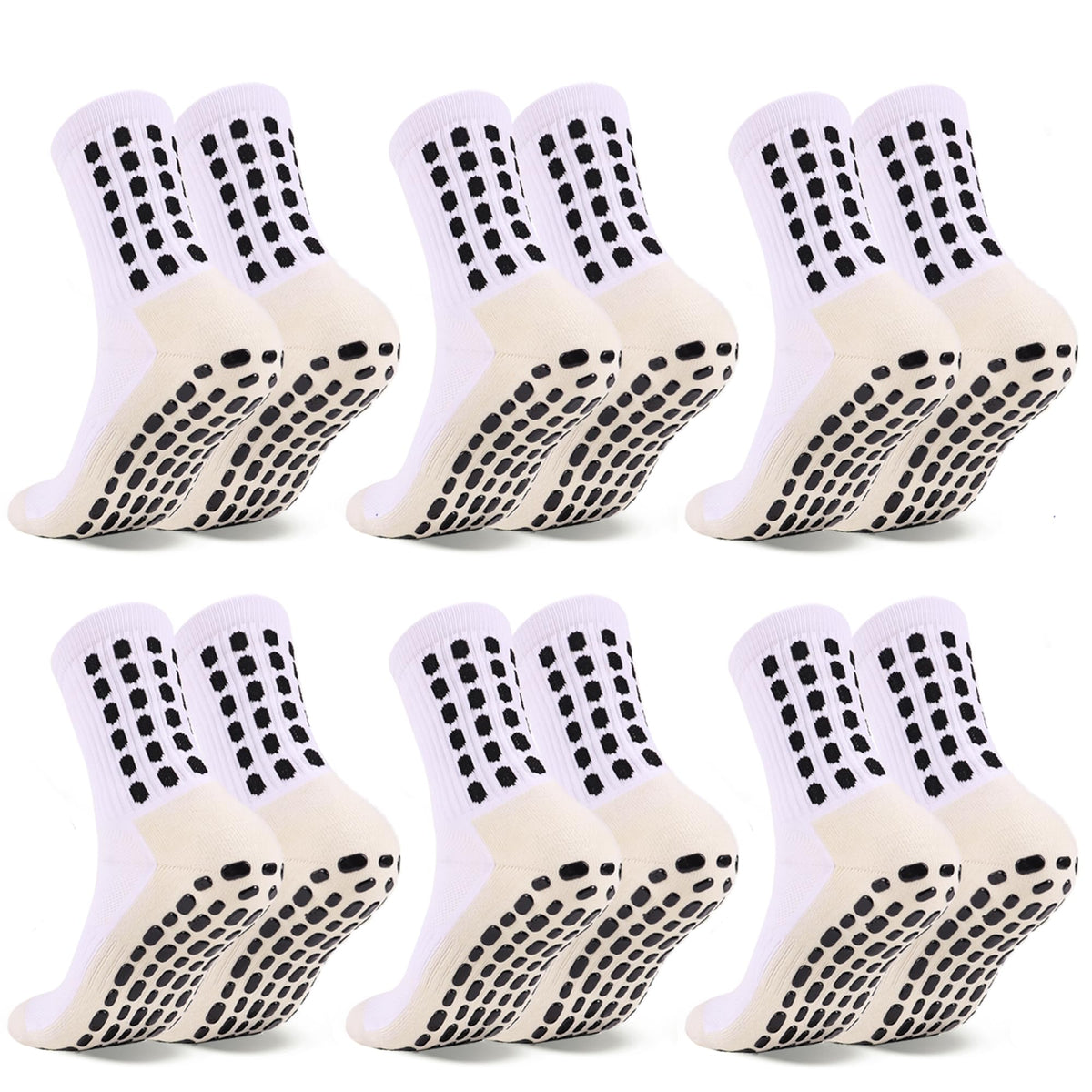 Barrlves Soccer Grip Socks Football Basketball Yoga Socks for Men Women