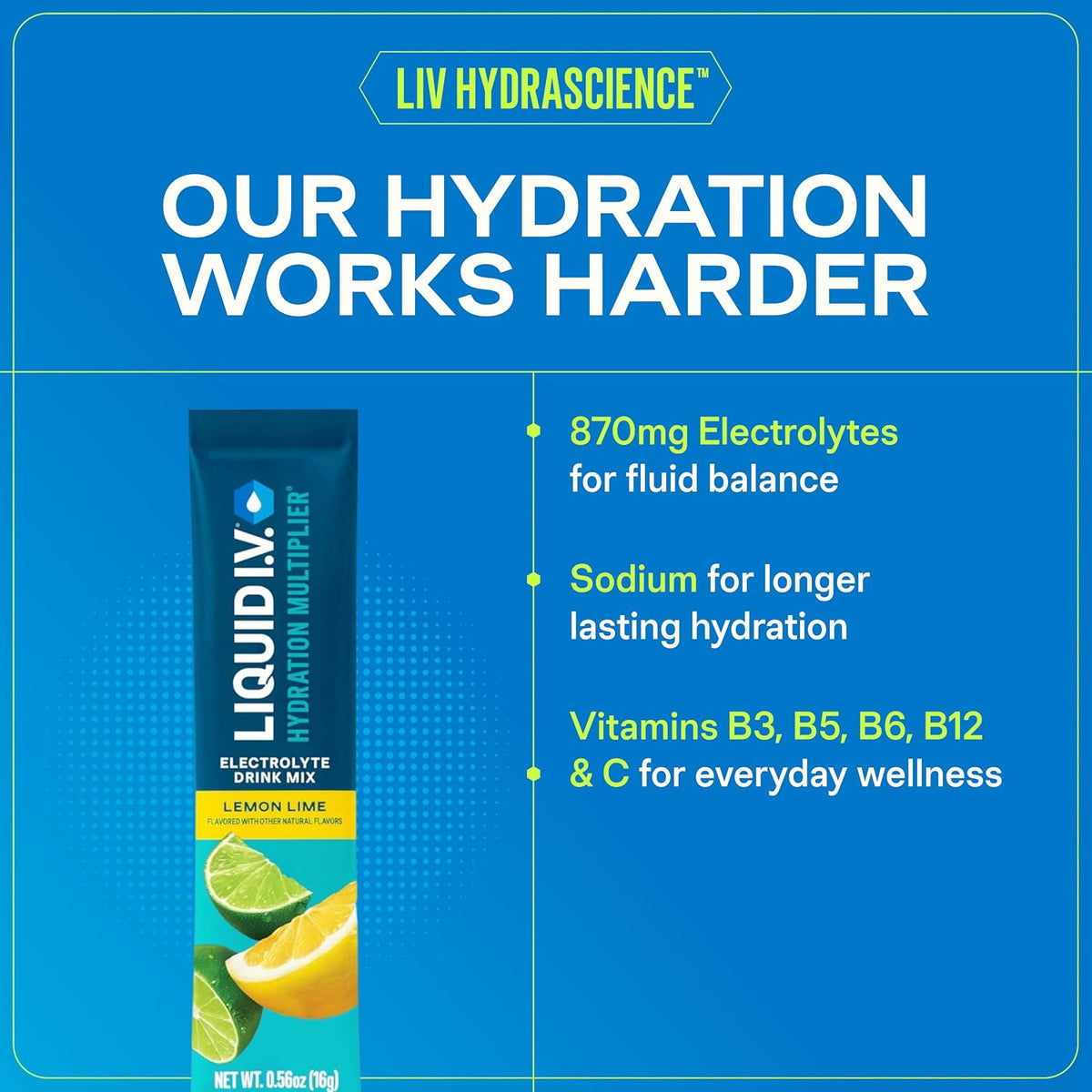 Liquid I.V. Electrolyte Powder, Signature Variety Pack, 16 Count