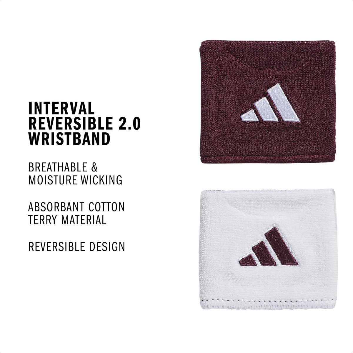 adidas Interval Reversible Wristband
