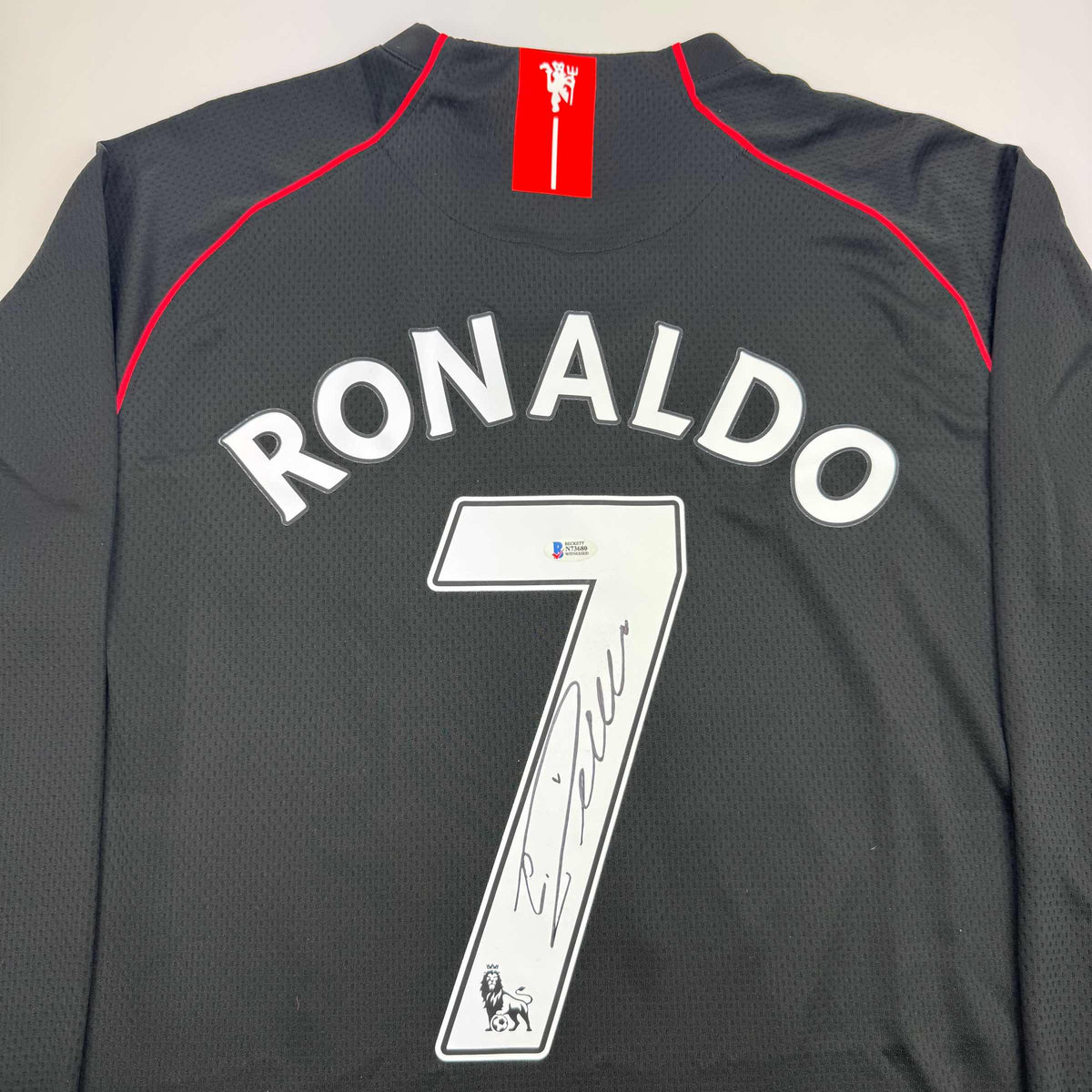 Signed Cristiano Ronaldo Manchester United Black Jersey