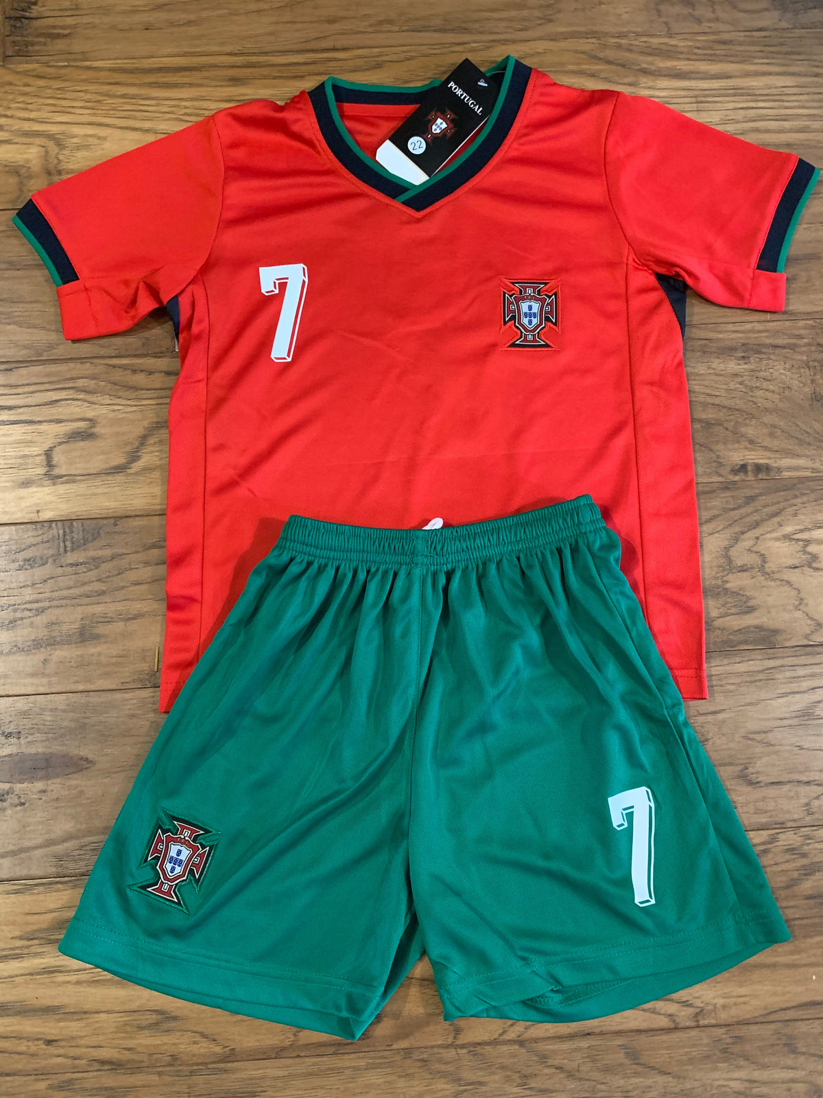 Ronaldo Portugal Kids Jersey Kit - 2 Piece Set