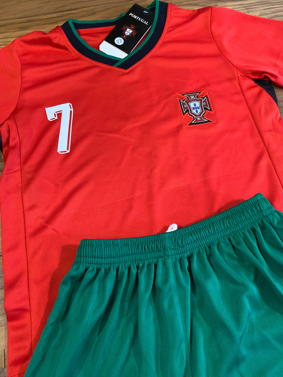 Ronaldo Portugal Kids Jersey Kit - 2 Piece Set