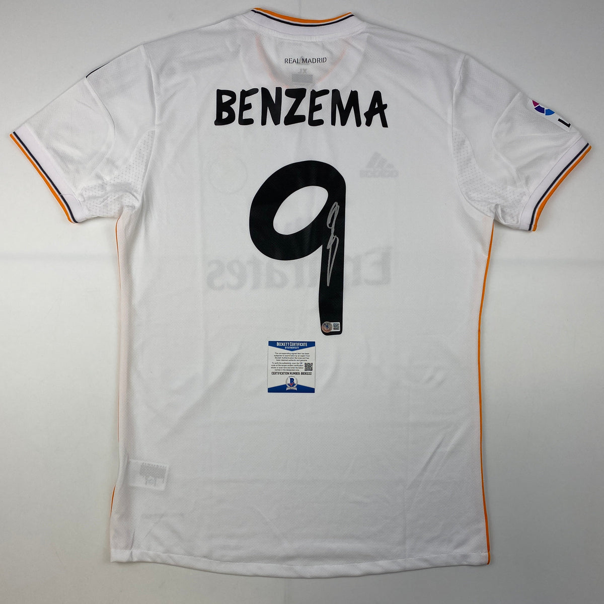 Signed Karim Benzema Real Madrid Jersey | BAS COA