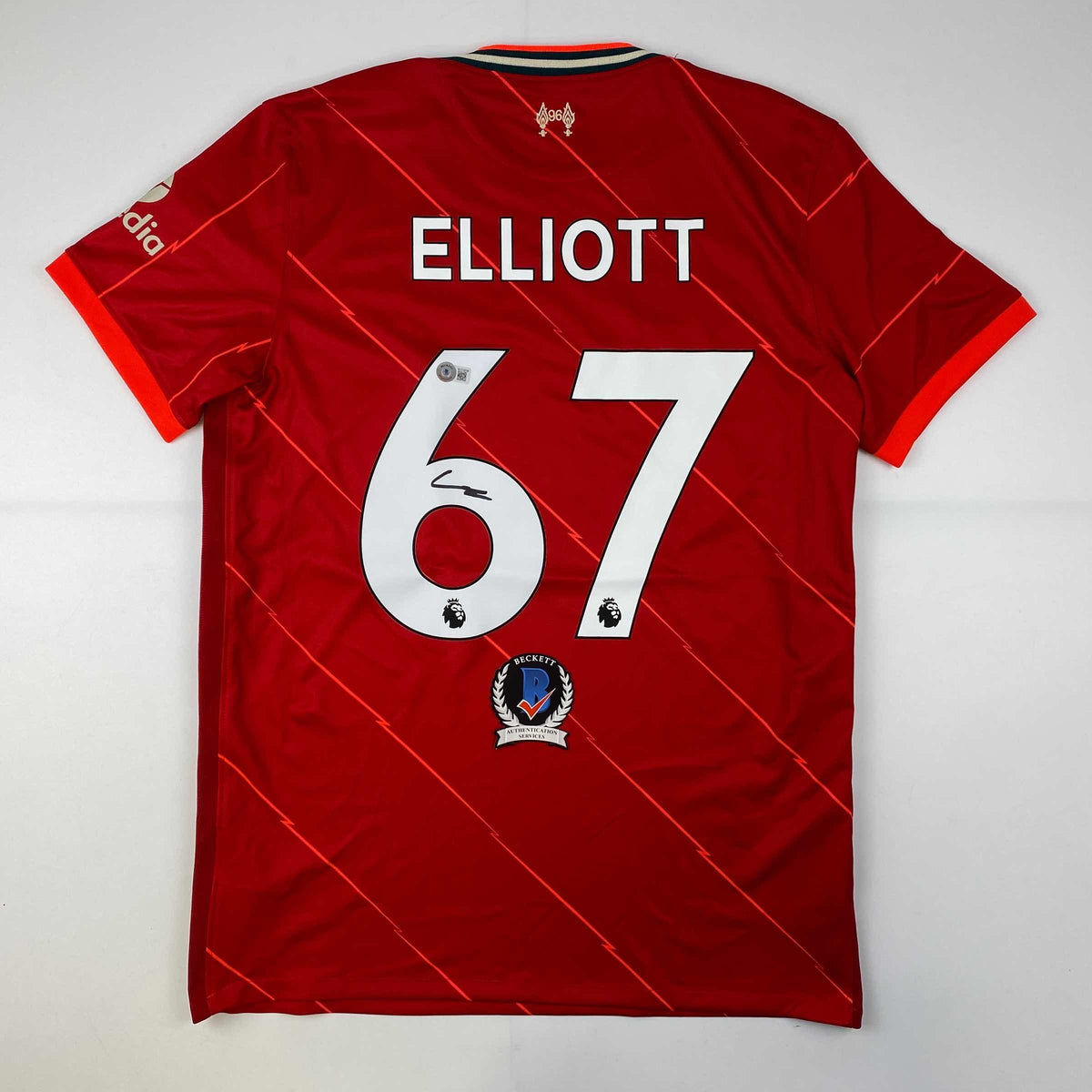 Signed Harvey Elliott Liverpool Jersey | Beckett BAS COA