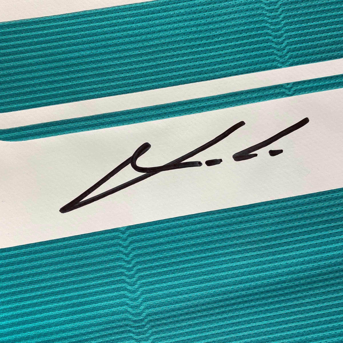 Signed Luka Modric Teal Jersey | Real Madrid BAS COA