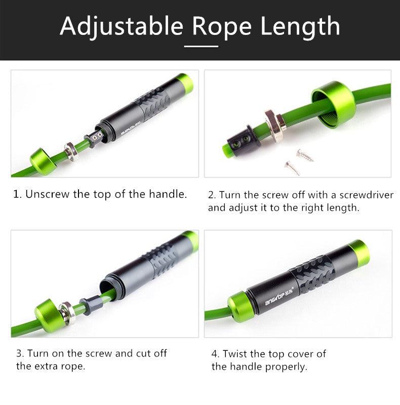 Adjustable Weighted Skipping Rope - Heavy Jump Rope